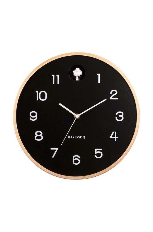 Настінний годинник Karlsson Natural Cuckoo чорний KA5886BK