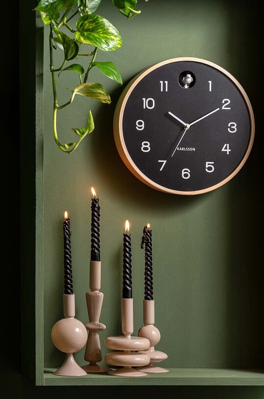 Настінний годинник Karlsson Natural Cuckoo KA5886BK чорний