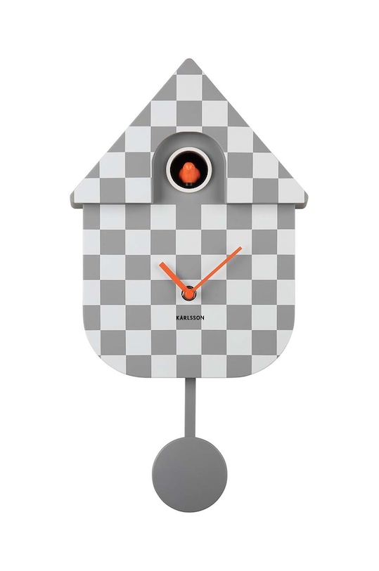 Zidni sat Karlsson Modern Cuckoo siva KA5968GY