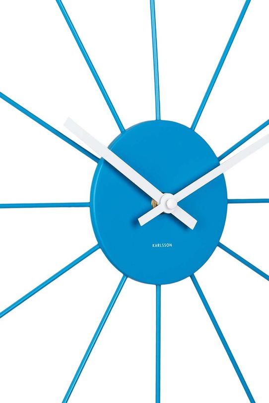 Вітальня та спальня Настінний годинник Karlsson Funky Spider KA5977BB блакитний