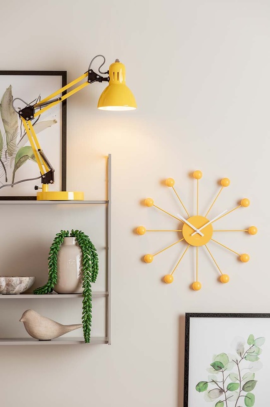 Karlsson ceas de perete Funky Spider KA5977BY galben
