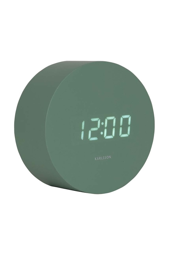 Karlsson budzik Spry Round LED KA5981GR zielony AA00