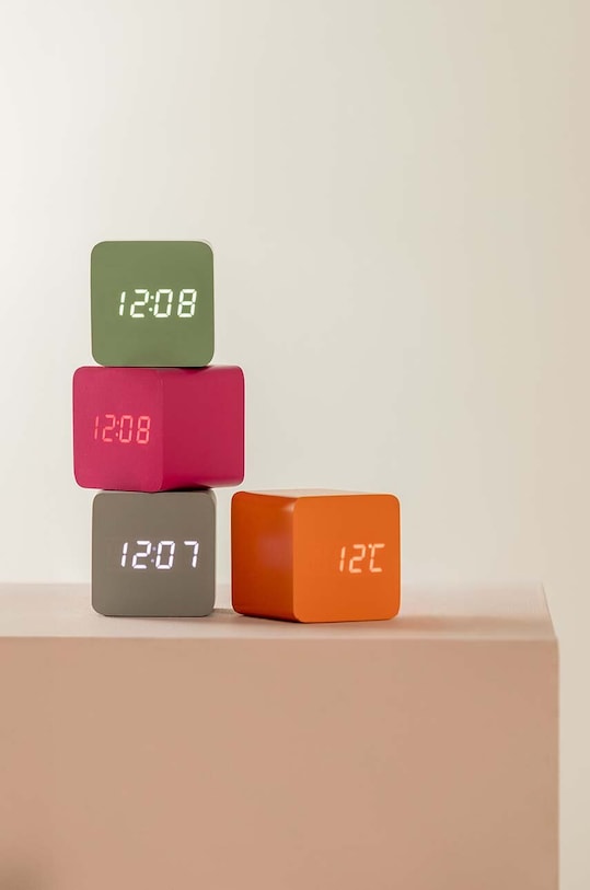 Будильник Karlsson Spry Square LED оранжевый KA5982OR