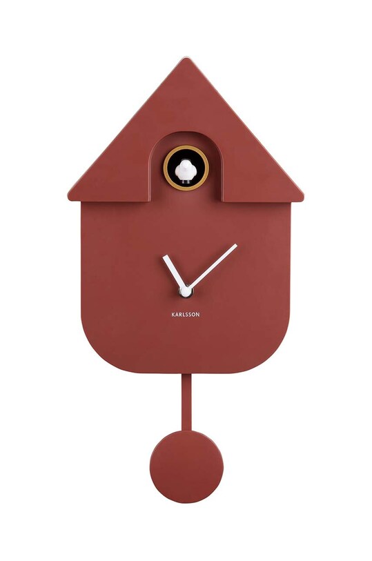 Karlsson zegar ścienny Modern Cuckoo czerwony KA5768RD