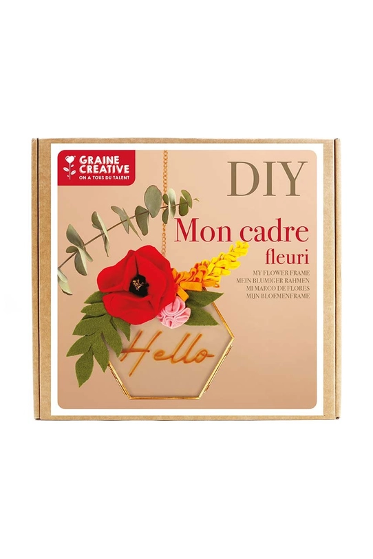 Graine Creative kit cadru decorativ diy Deco Cadre Fleuri multicolor 420057