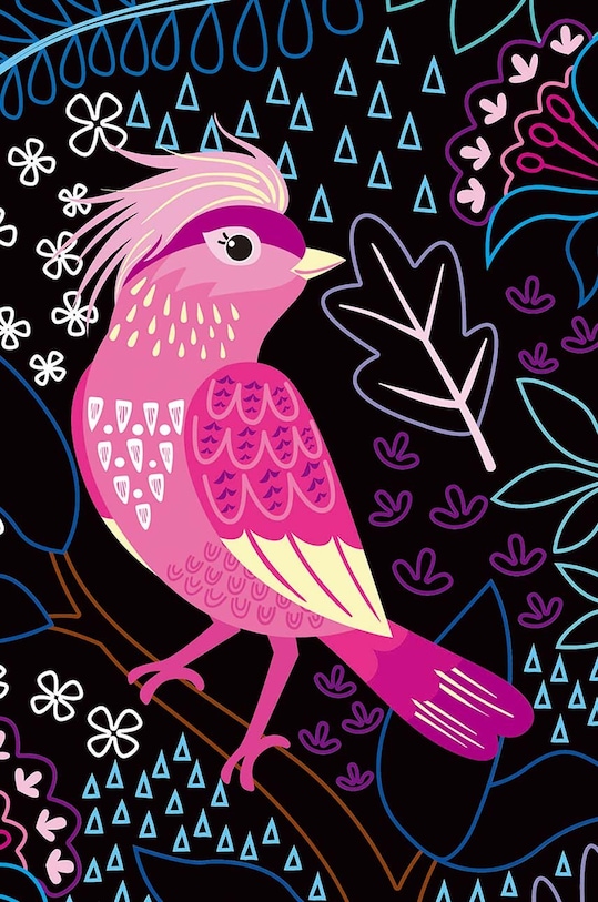 Набор «сделай сам» - светящаяся коробка Graine Creative Scratch Art Light Box Fairy 7331434