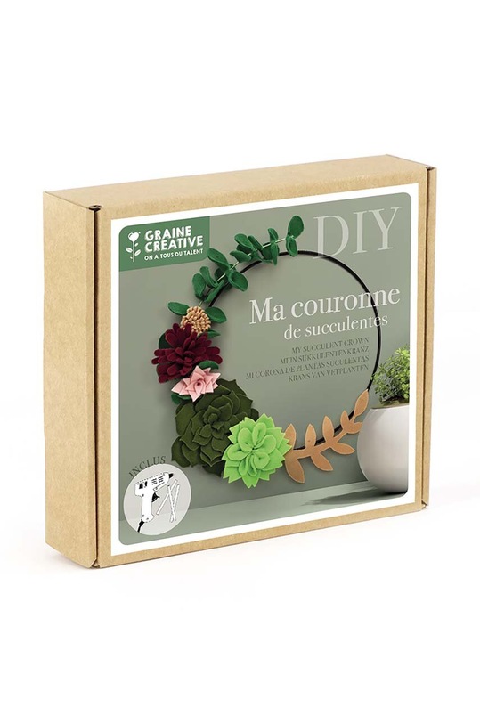 Graine Creative kit di decorazioni fai da te Ma couronne de succulentes 420049 multicolore