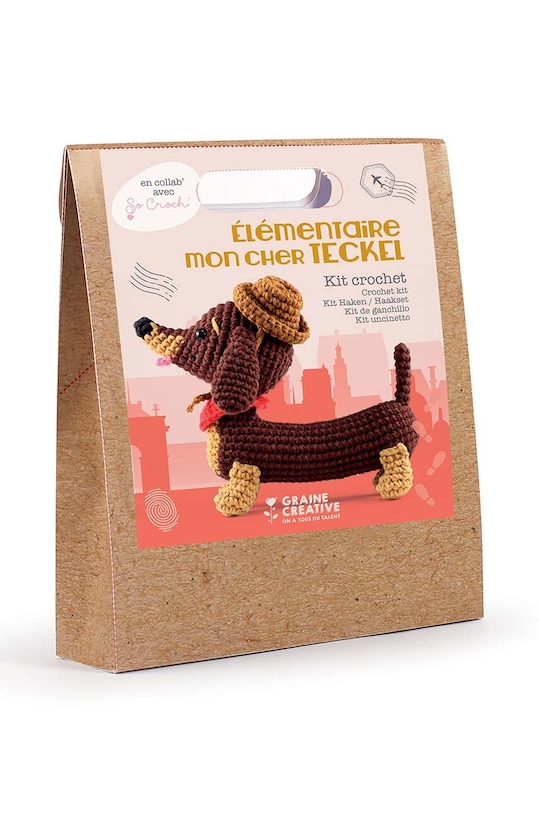 Graine Creative trusa de crosetat Amigurumi jamnik multicolor 420233