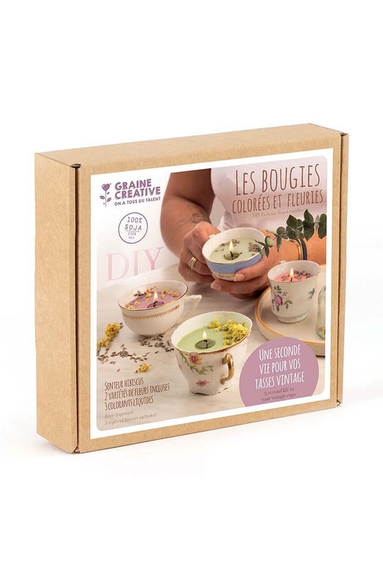 Αρωματικό κιτ κεριών diy Graine Creative πολύχρωμο 152022
