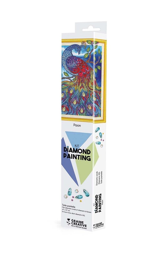 Graine Creative kit de bricolaj Diamond Painting Paon multicolor 117040.