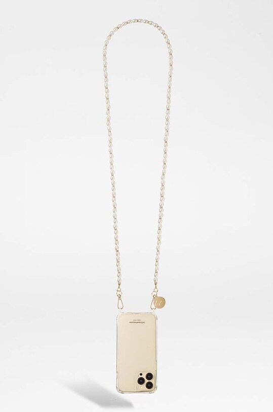 LaCoqueFrançaise łańcuszek do telefonu Mareva 120 cm biały LE312626