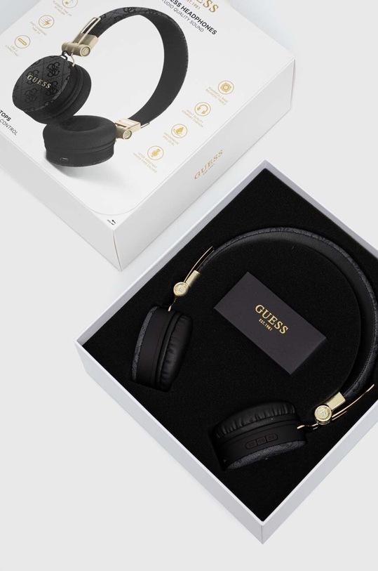 Decor Bezdrôtové slúchadlá Guess Bluetooth 4G Metal Logo GUBH704GEMK čierna