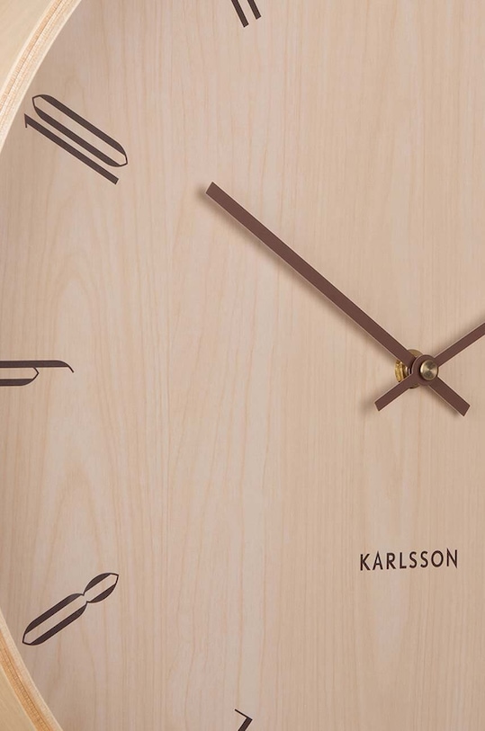 Salon i sypialnia Karlsson zegar ścienny KA5994WD beżowy