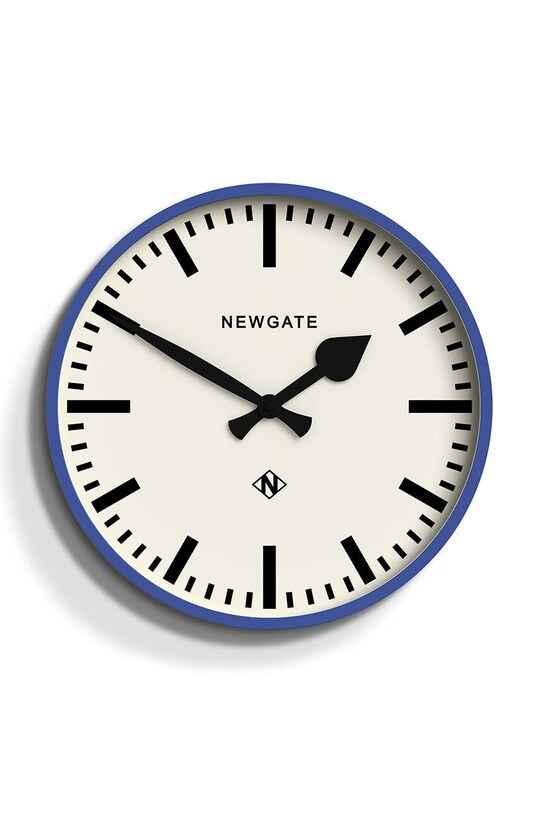Nástěnné hodiny Newgate Number 3 Railway Wall Clock fialová KB1648NUMTHR390BL