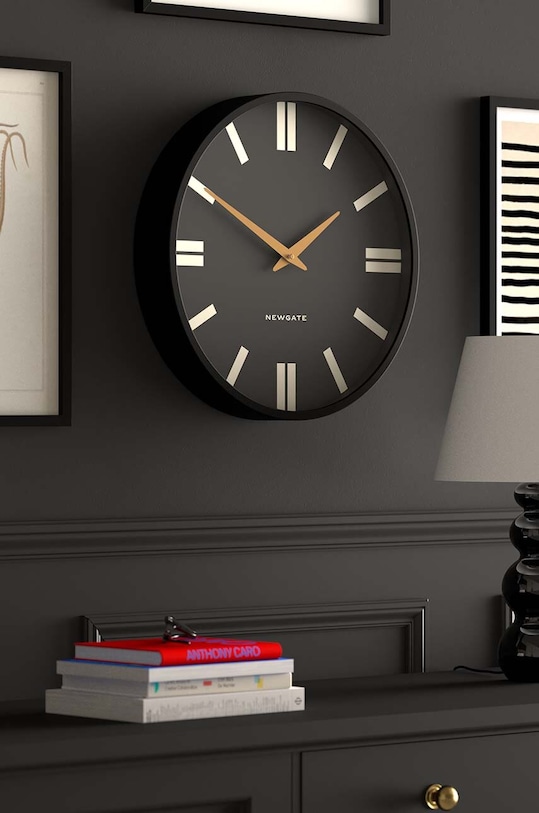 Obývacia izba a spálňa Nástenné hodiny Newgate Universal Wall Clock KB987UNIV276K čierna