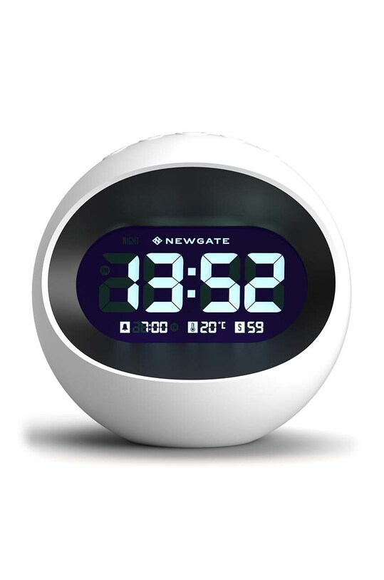 Budilka Newgate Centre Of The Earth Alarm Clock siva KB1020LCD.COTE2