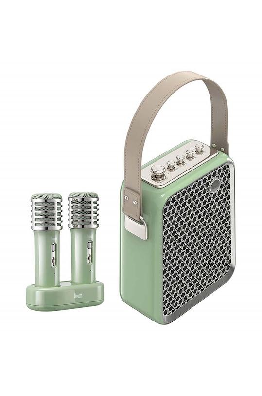 Беспроводная колонка с микрофонами Divoom SongBird Karaoke зелёный 6958444604008