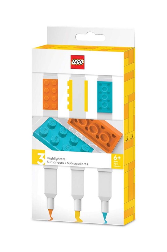 Lego zakreślacze 3-pack multicolor 51685