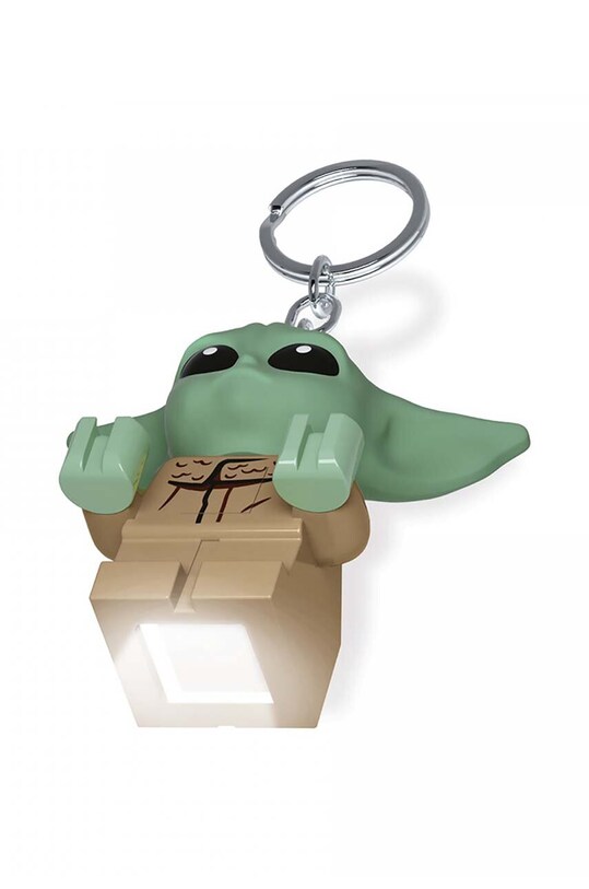 Lego kulcstartó zseblámpával Baby Yoda LGL.KE179 többszínű AA00