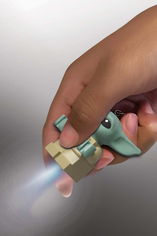 Lego portachiavi con torcia Baby Yoda multicolore LGL.KE179