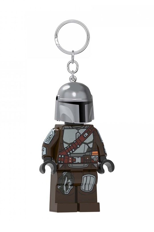 Kľúčenka s baterkou Lego Star Wars The Mandalorian čierna LGL.KE187