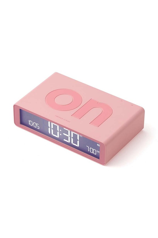 Living și dormitor Lexon ceas cu alarmă reversibil Flip Classic LR157P4 roz