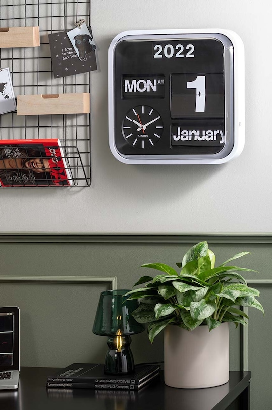 Гостиная и спальня Настенные часы Karlsson Big Flip KA4203 чёрный