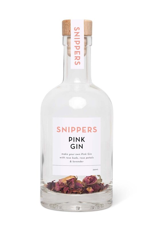 Sada na ochucení alkoholu Snippers Botanicals Pink Gin, 350 ml průhledná SNBT03PG00