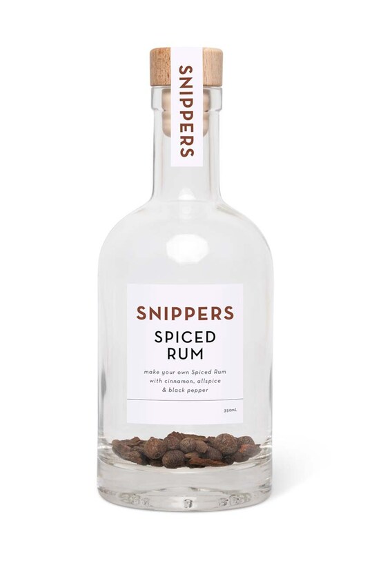 Snippers zestaw do aromatyzowania alkoholu Botanicals Spiced Rum 350 ml transparentny SNBT03SR00