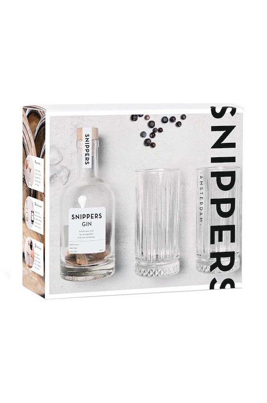 Snippers set pentru aromatizarea alcoolului Originals Gift Pack Gin transparent SNRGGPGN2G