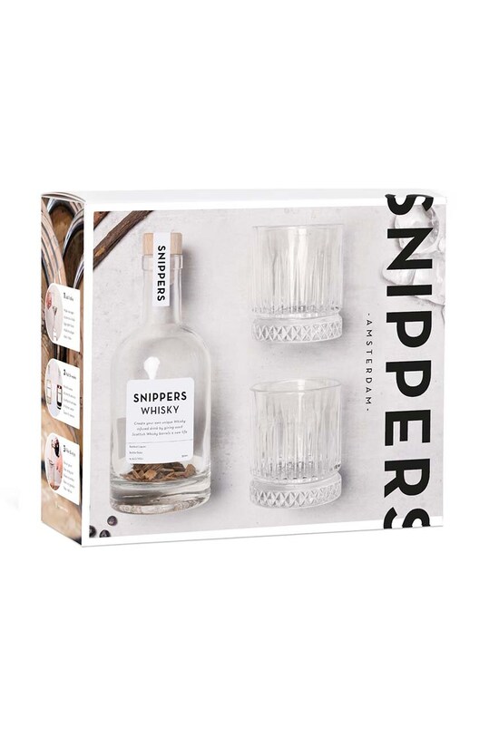 Snippers set pentru aromatizarea alcoolului Originals Gift Pack Whisky 350 ml transparent SNRGGPWH2G