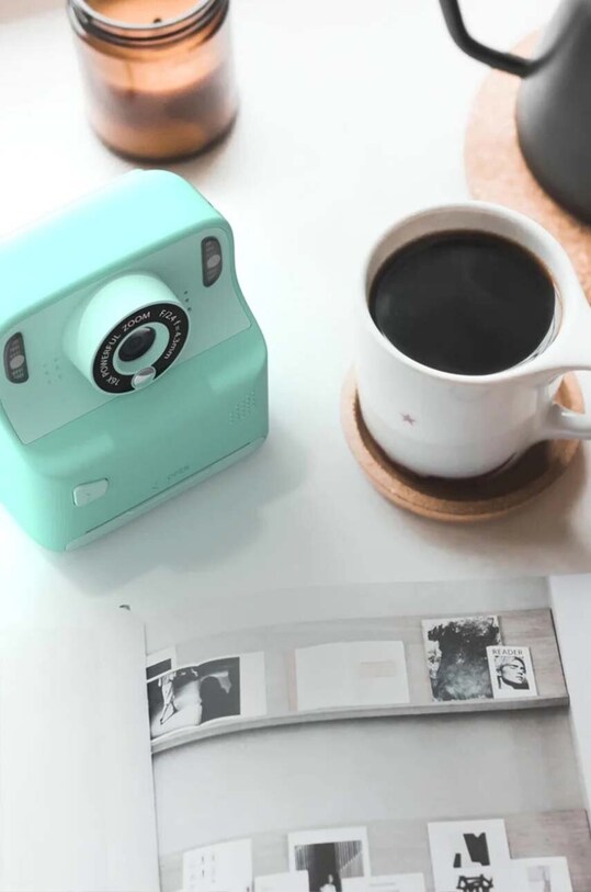 Decor Digitálny fotoaparát s funkciou tlače MOB Instant Cam Pixiprint PIXIP.BL tyrkysová