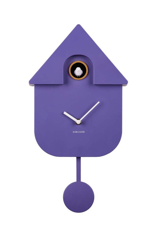 Karlsson ceas de perete Modern Cuckoo violet KA5768PU