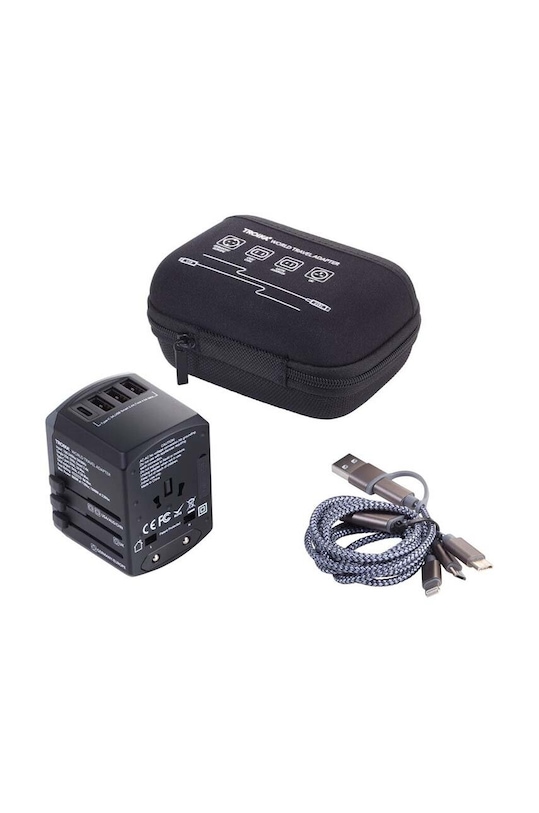 TROIKA adaptor World Travel Adapter TRTRA45.BK negru AA00