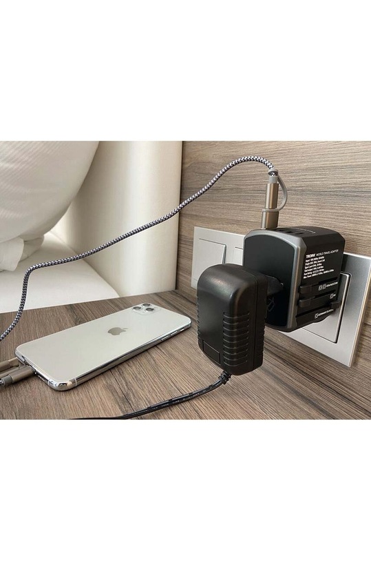 TROIKA adaptor World Travel Adapter negru TRTRA45.BK