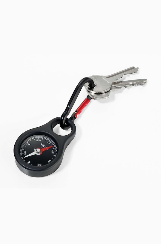 Dnevna soba in spalnica Obesek za ključe TROIKA Wegweiser TRCOS10.BK črna