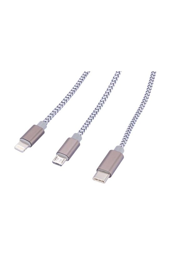 TROIKA cablu de incarcare Dreizack 3 w 1 TRCBL30.GY multicolor AA00