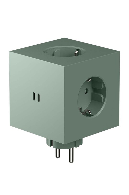 Модульный разветвитель Avolt Square 2, USB-C зелёный SQ2.EUFC30.WMOG.