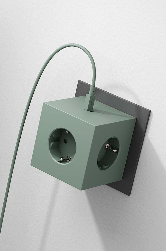 Lifestyle Avolt rozgałęźnik modułowy Square 2, USB-C SQ2.EUFC30.WMOG. zielony