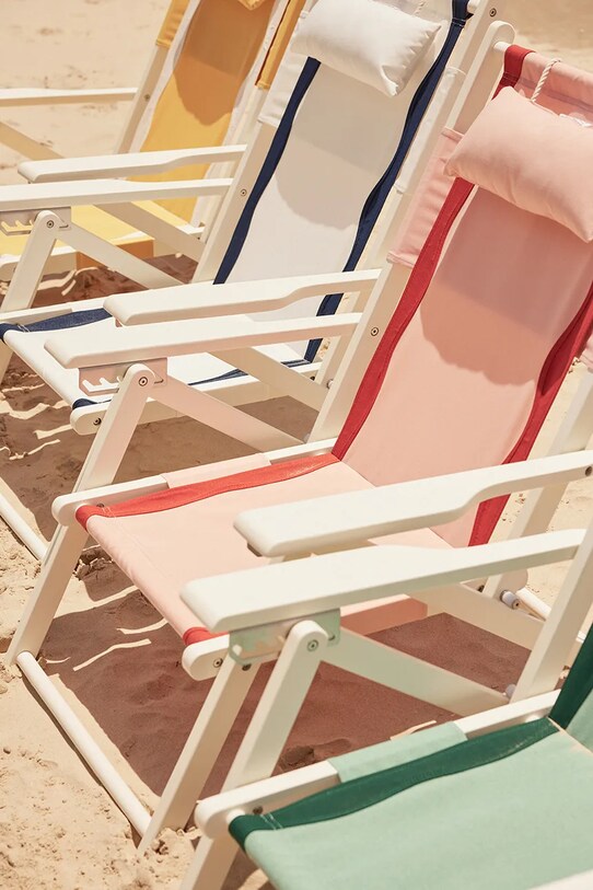 Business & Pleasure Co. leżak składany z poduszką Tommy Chair BPC.TW.RIV.WHT