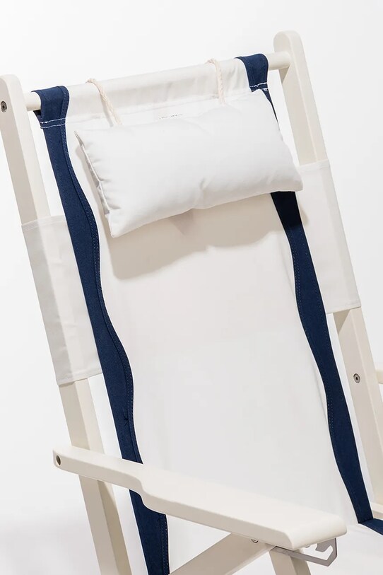 Business & Pleasure Co. leżak składany z poduszką Tommy Chair BPC.TW.RIV.WHT