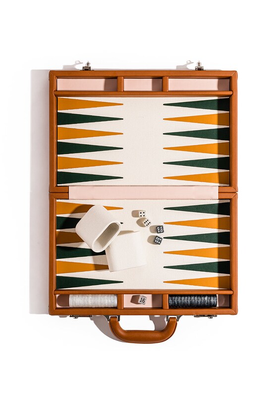 Business & Pleasure Co. gra planszowa Backgammon Set BPA.BGM.ANT.WHT biały AA00