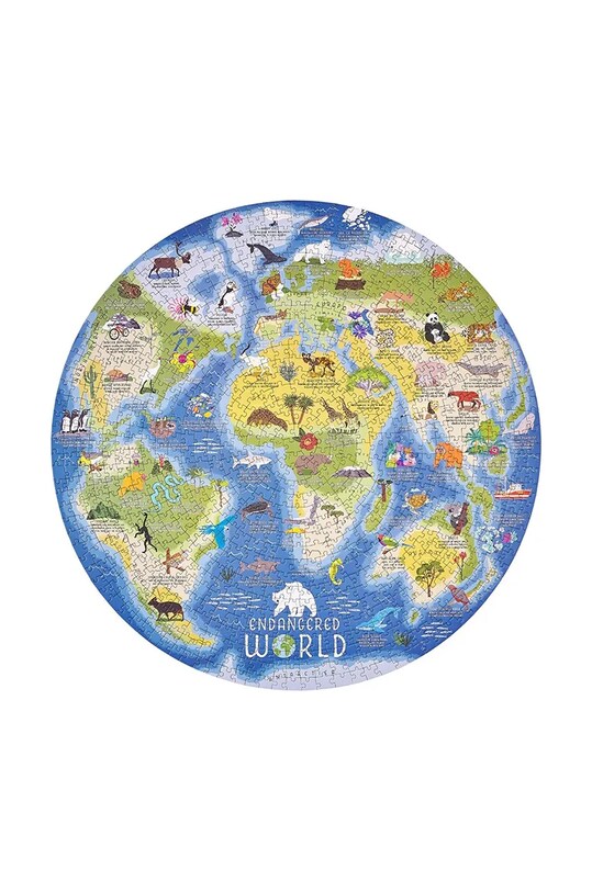 Galison puzzle într-un tub Zagrożony Świat 1000 elementów 61180 multicolor AA00