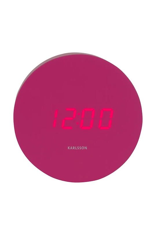 Будильник Karlsson Spry Round LED рожевий KA5981BP