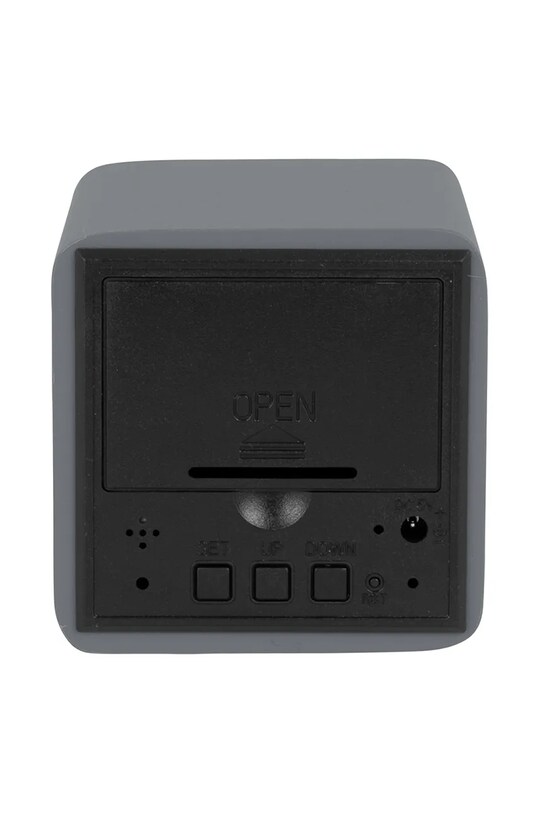 Salon i sypialnia Karlsson budzik Spry Square LED KA5982GY szary