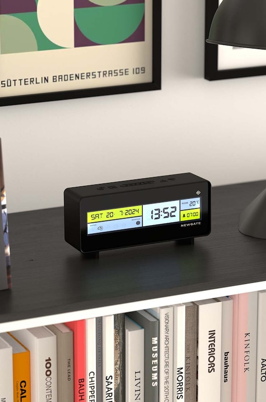 Dnevni boravak i spavaća soba Budilica Newgate Futurama LCD Alarm Clock KB1015LCD/FUTUR1 crna