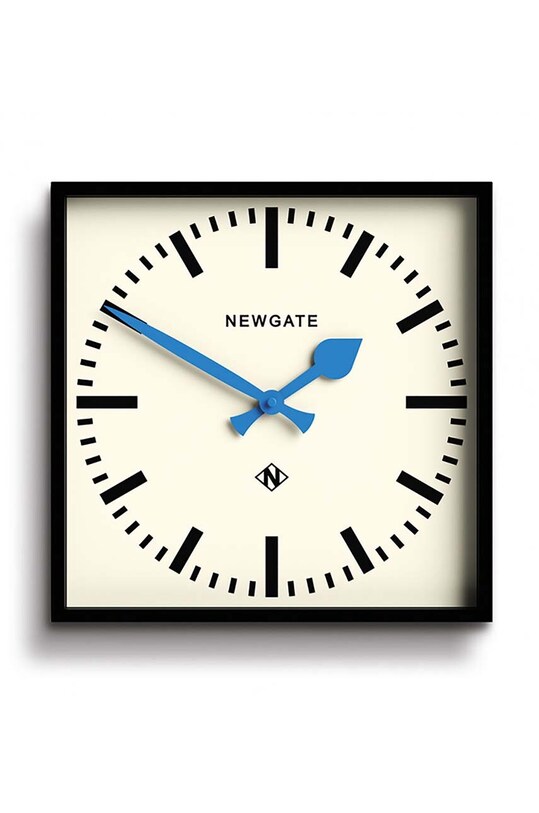 Nástěnné hodiny Newgate Number 5 Wall Clock modrá KB1188NUMFIV390KICE