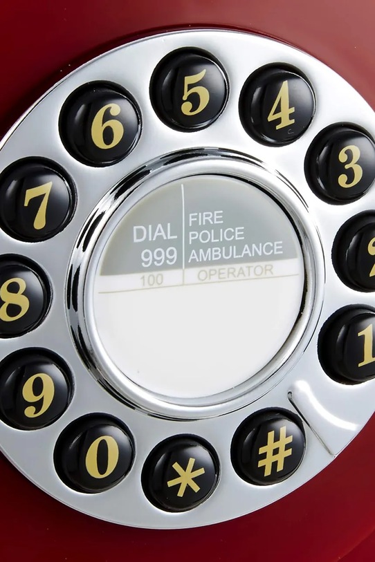 GPO telefon stacjonarny 746 czerwony GPO57