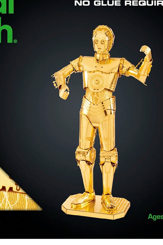 Metal Earth zestaw diy figurka dekoracyjna 3d Star Wars C-3PO DOR MAQUETTE 5061270 żółty AA00