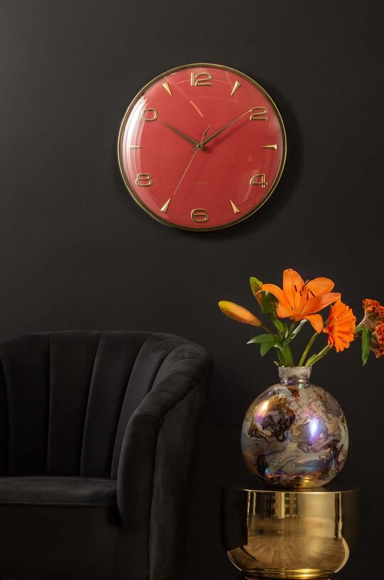 Living și dormitor Karlsson ceas de perete Sienna Glow KA6017RD multicolor